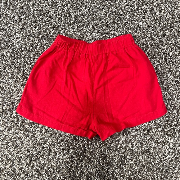 Forever 21 Red Button Shorts - Picture 2 of 3